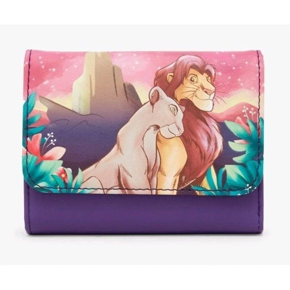 NWT Loungefly Disney The Lion King Nala & Simba Pride Rock Backpack & WALLET Set
